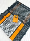 MG 400 Daily Wear Plain Linen Printed Sarees Wholesale Shop In Surat